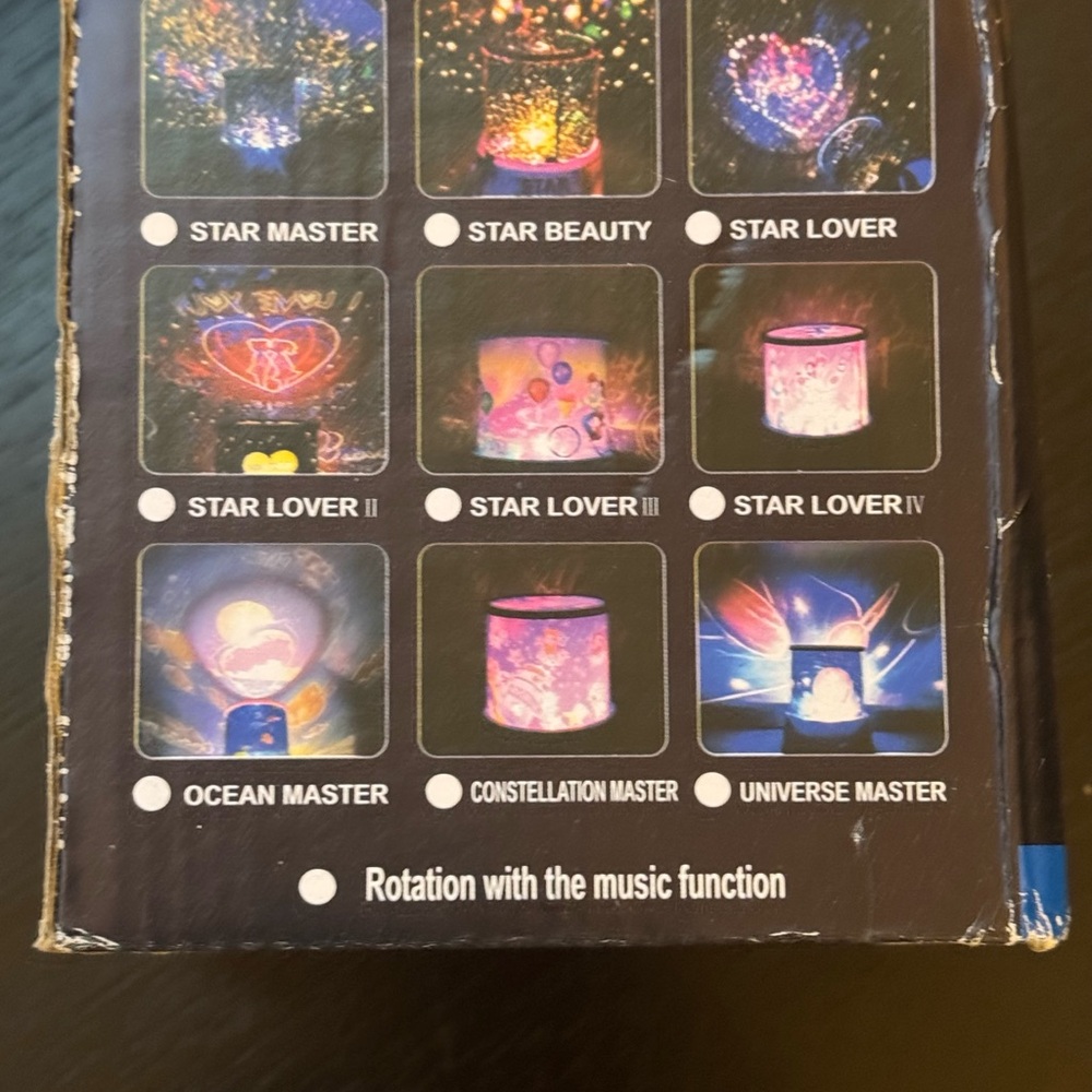 LED Projector Night Light - Black - Picture 4 of 4